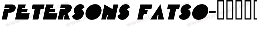 Petersons Fatso字体转换